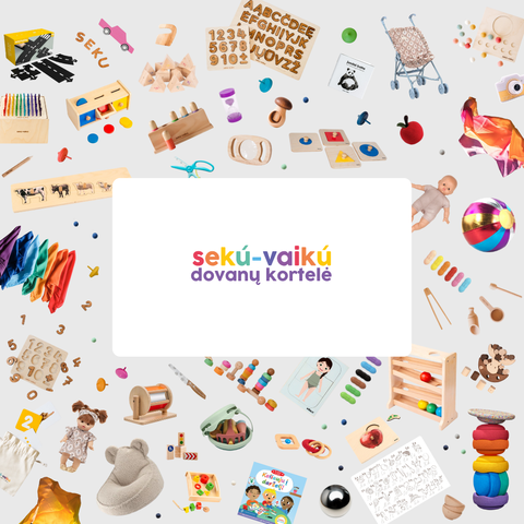 seku-vaiku dovanų kortelė