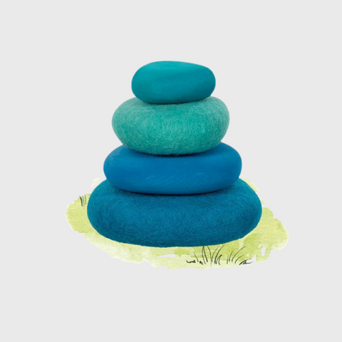 Stacking Stones | Wood and Wool