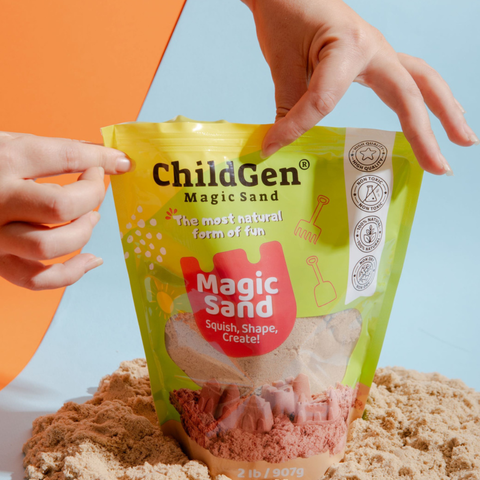 Kinetinis smėlis sensorinėms veikloms - natūrali spalva