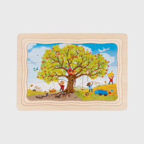 Multi-layered puzzle - seasons of the year