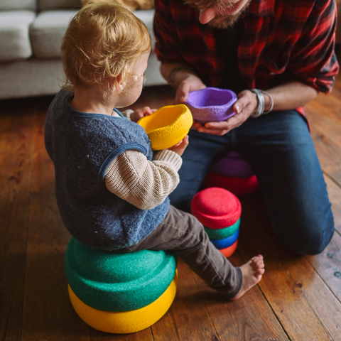 Stapelstein Mini Stones - Rainbow Set