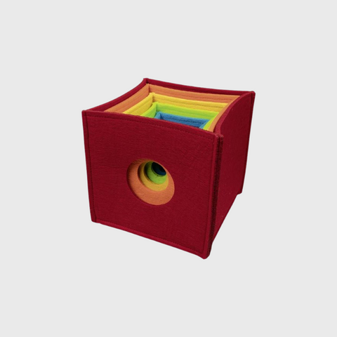 Rainbow cube tower | 6 boxes