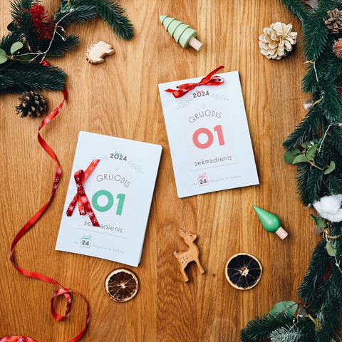 Atsispausdink pats: Raudonasis laiko drauge kalendorius 2025 | 3-6 metai