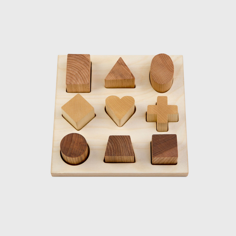 Shape puzzle-sorter - natural