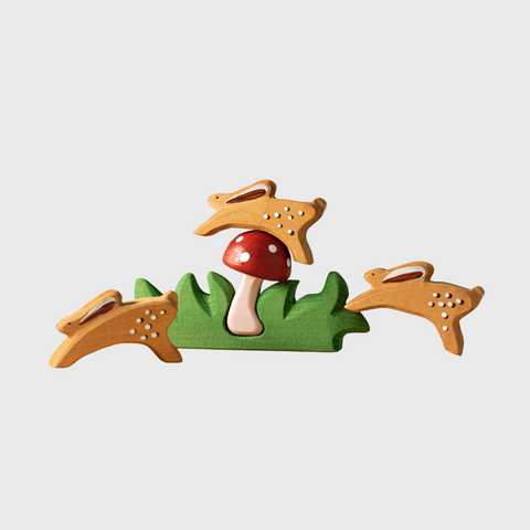 Grass with mushroom
