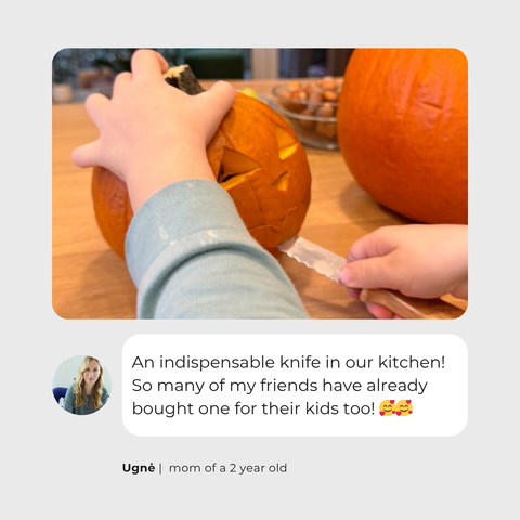 Safe children's knife Kiddikutter