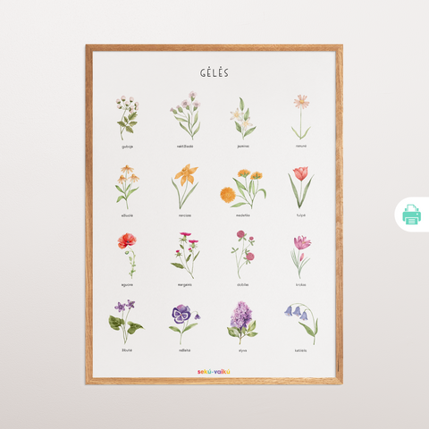Print it yourself: poster FLOWERS