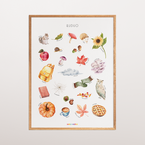 Autumn - poster on canvas