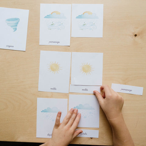 Užduotėlių rinkinys - Orų stebėjimas + kortelės