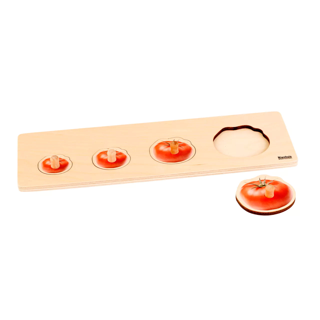 Montessori dėlionė: 4 pomidorai