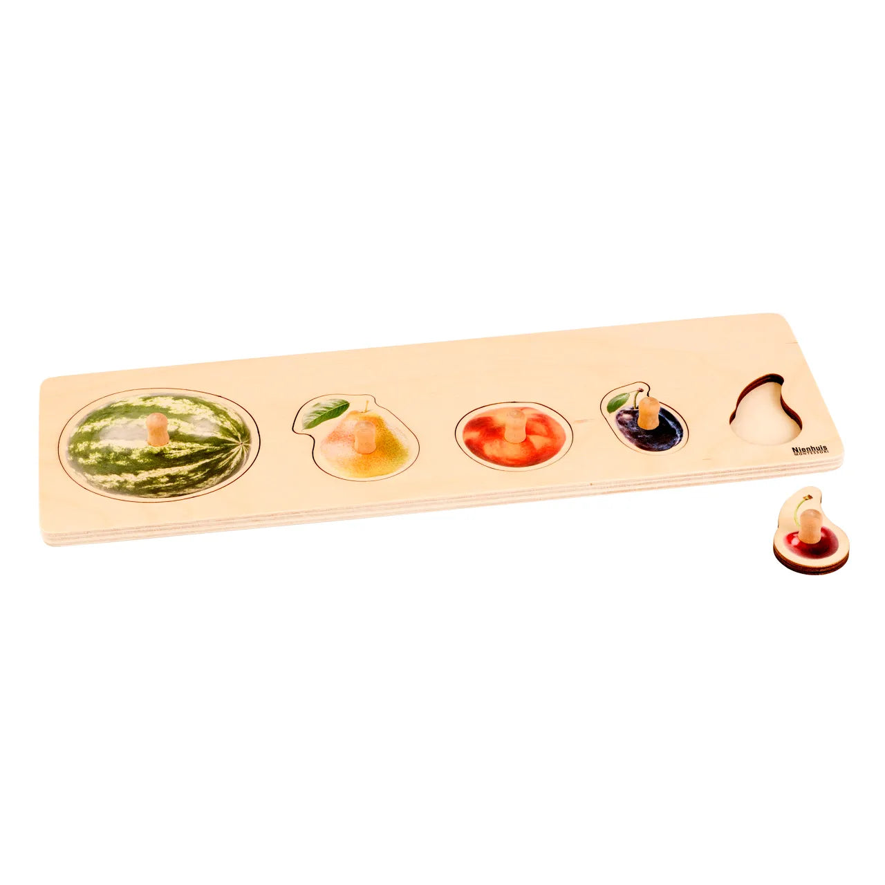 Montessori dėlionė: 5 vaisiai
