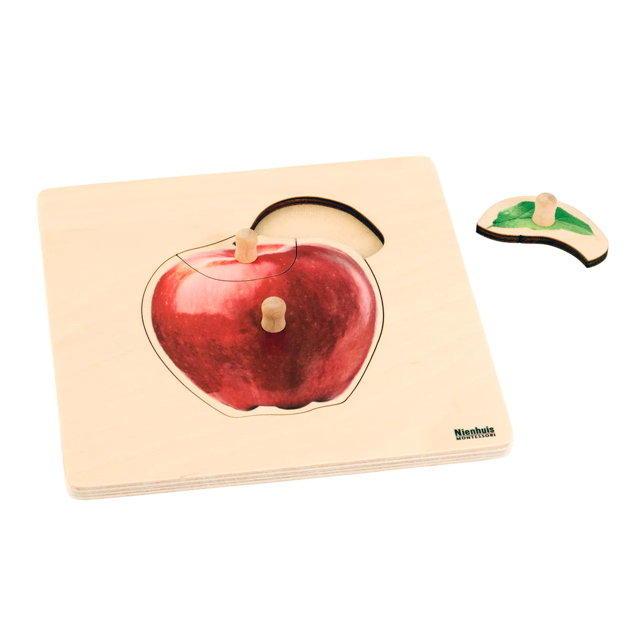 Montessori dėlionė: obuolys