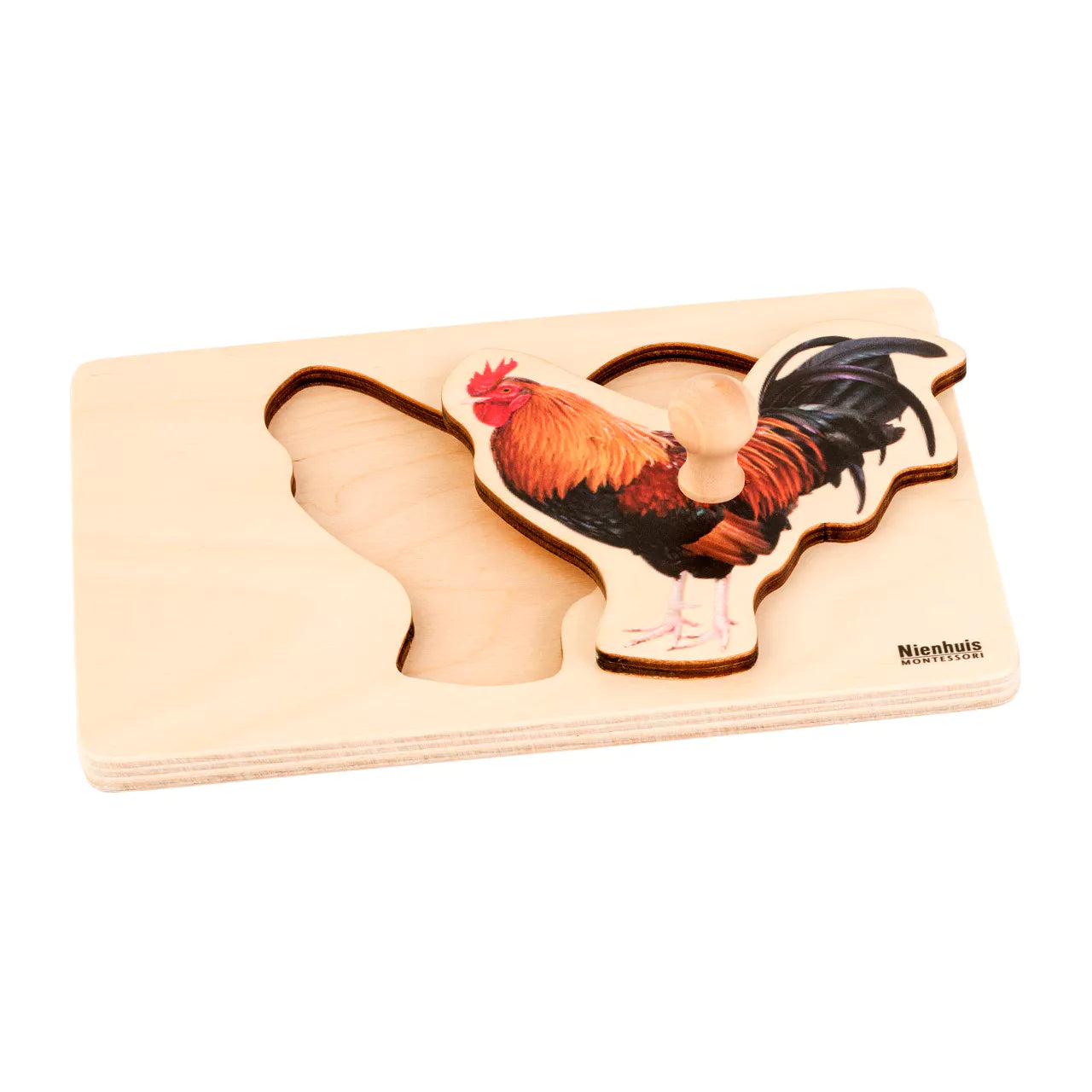 Montessori dėlionė: gaidys