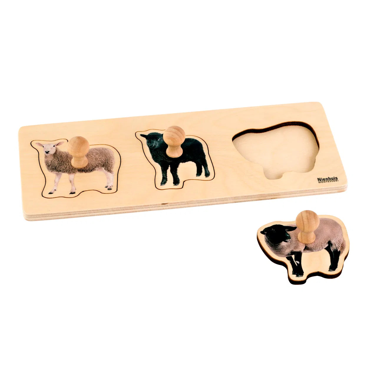 Montessori dėlionė: 3 avys