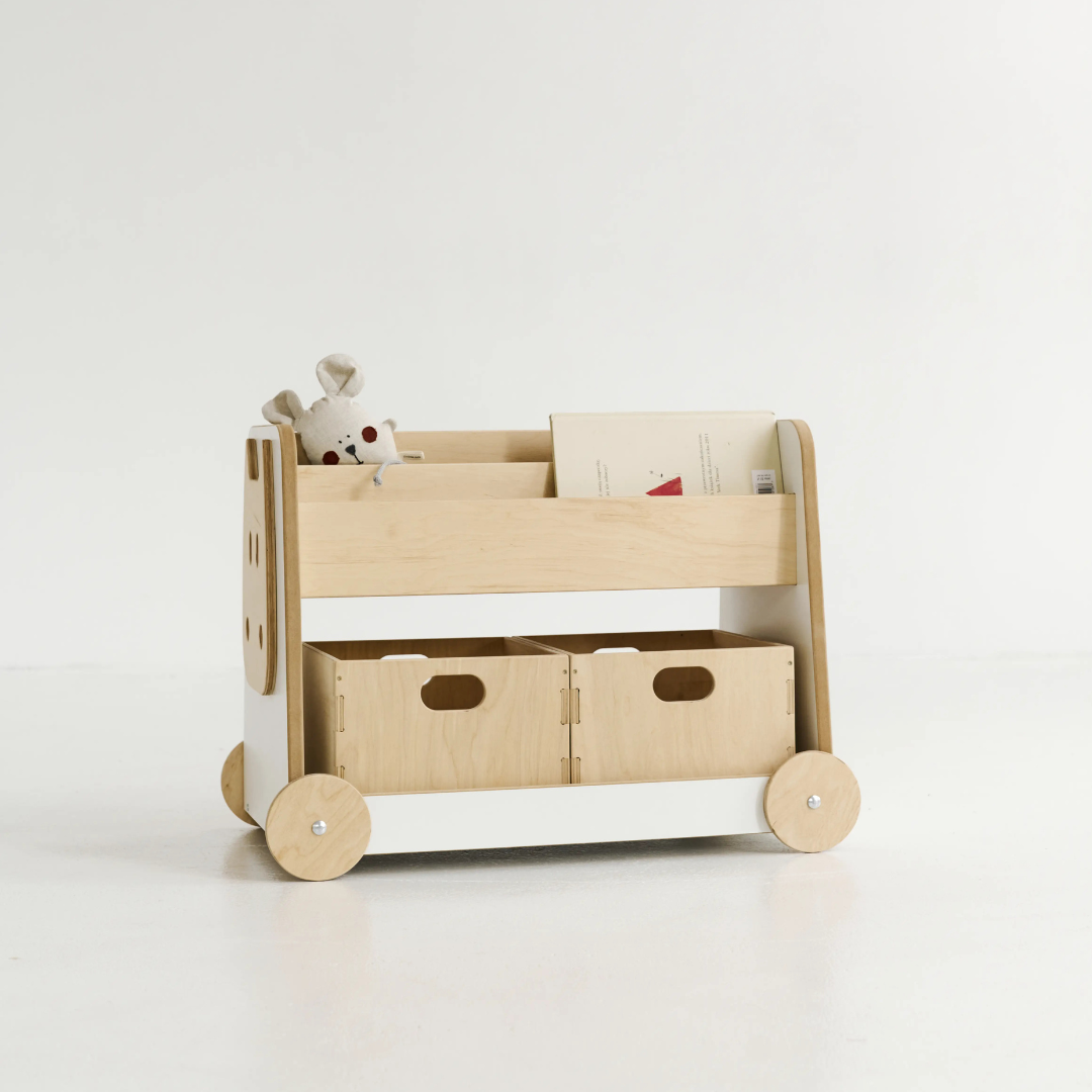 Dvipusė lentyna su ratukais