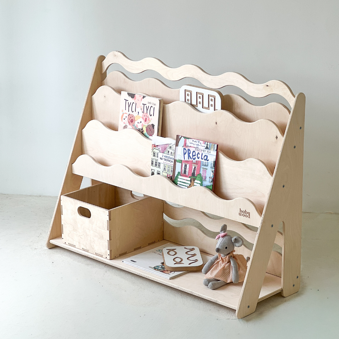 Lentyna knygoms ir žaislams WAVE - 3 dydžiai