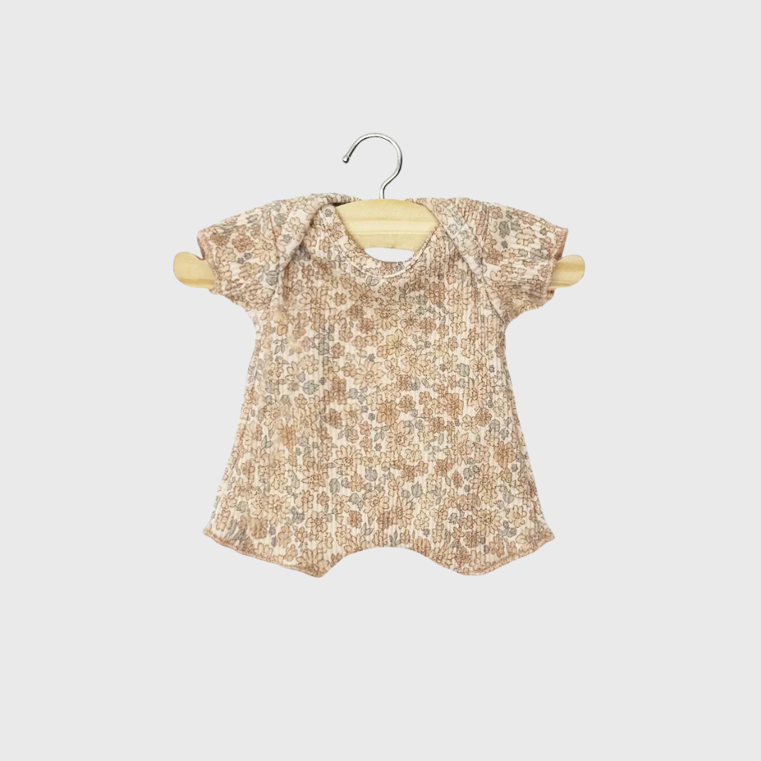 Minikane Baby rūbai - trumpas raštuotas kombinezonas