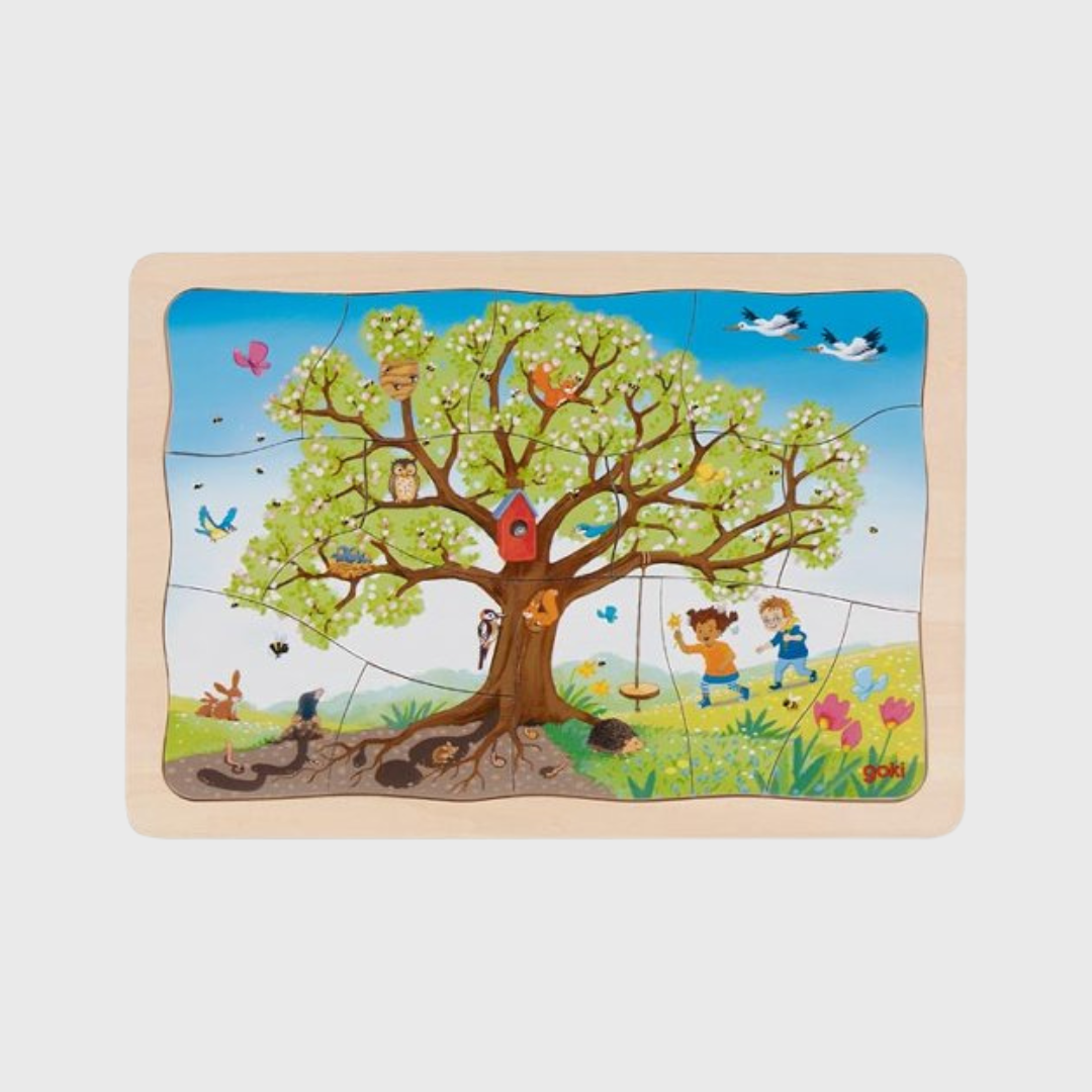 Daugiasluoksnė dėlionė - metų laikai