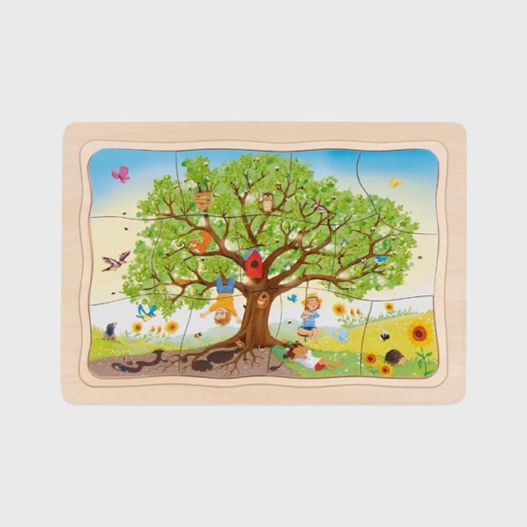 Daugiasluoksnė dėlionė - metų laikai