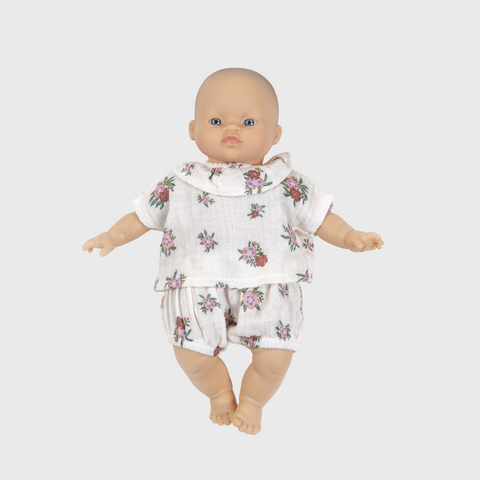 PRESALE Minikane Baby rūbai - kostiumėlis gėlėtas