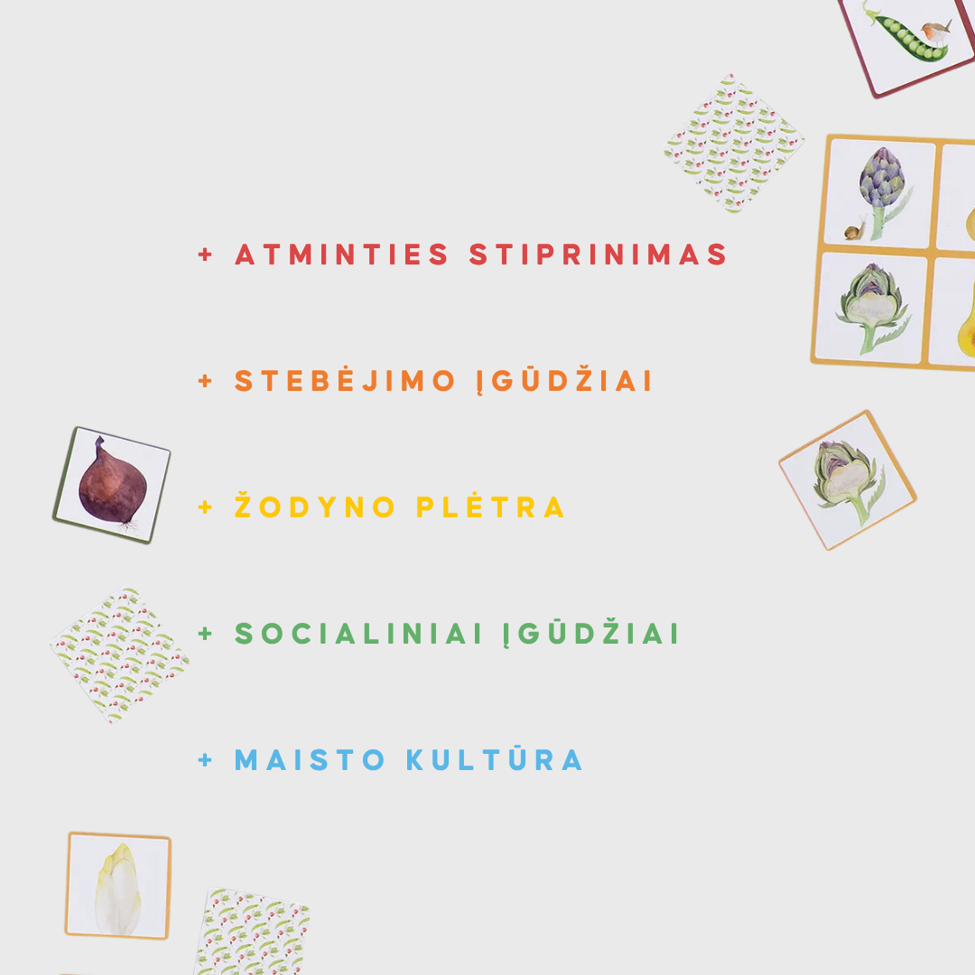Daržovių loto - atminties žaidimas