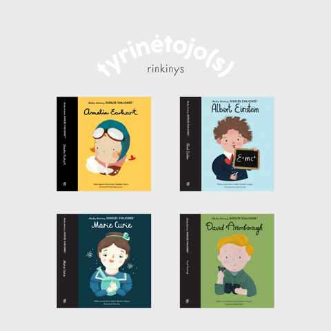 Tyrinėtojo(s) knygų rinkinys - Mažų žmonių DIDELĖS SVAJONĖS