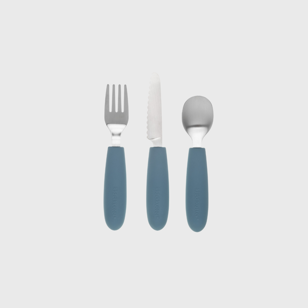 Nerūdijančio plieno saugūs stalo įrankiai Kiddikutter