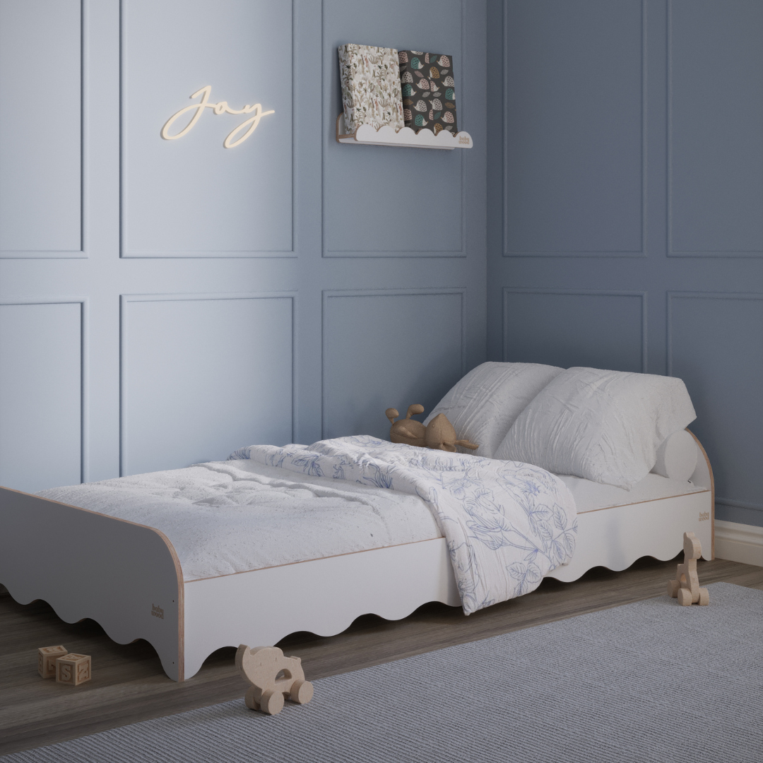 Vaikiška Montessori lova su atkaltėmis Wave 2 | 2 spalvos