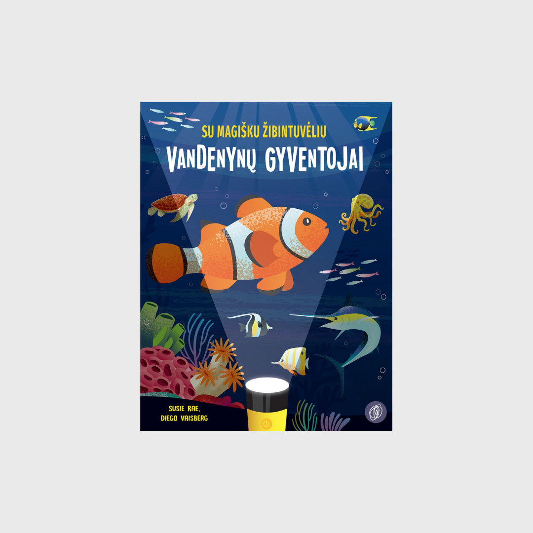 Vandenynų gyventojai | Knyga su magišku žibintuvėliu