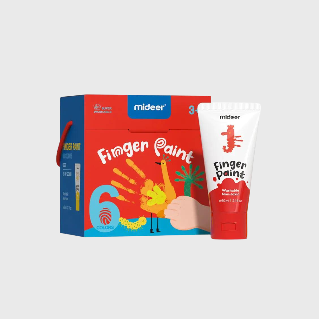 Dažai piešimui pirštais - 6 spalvos