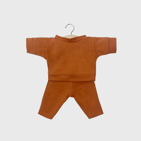 Minikane Baby rūbai - dviejų dalių kostiumėlis rudas