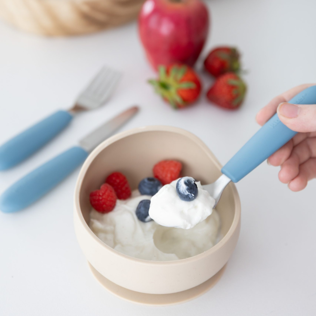 Nerūdijančio plieno saugūs stalo įrankiai Kiddikutter