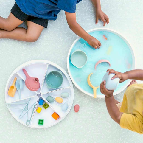 PlayTray priedai: išskleidžiami piltuvėliai