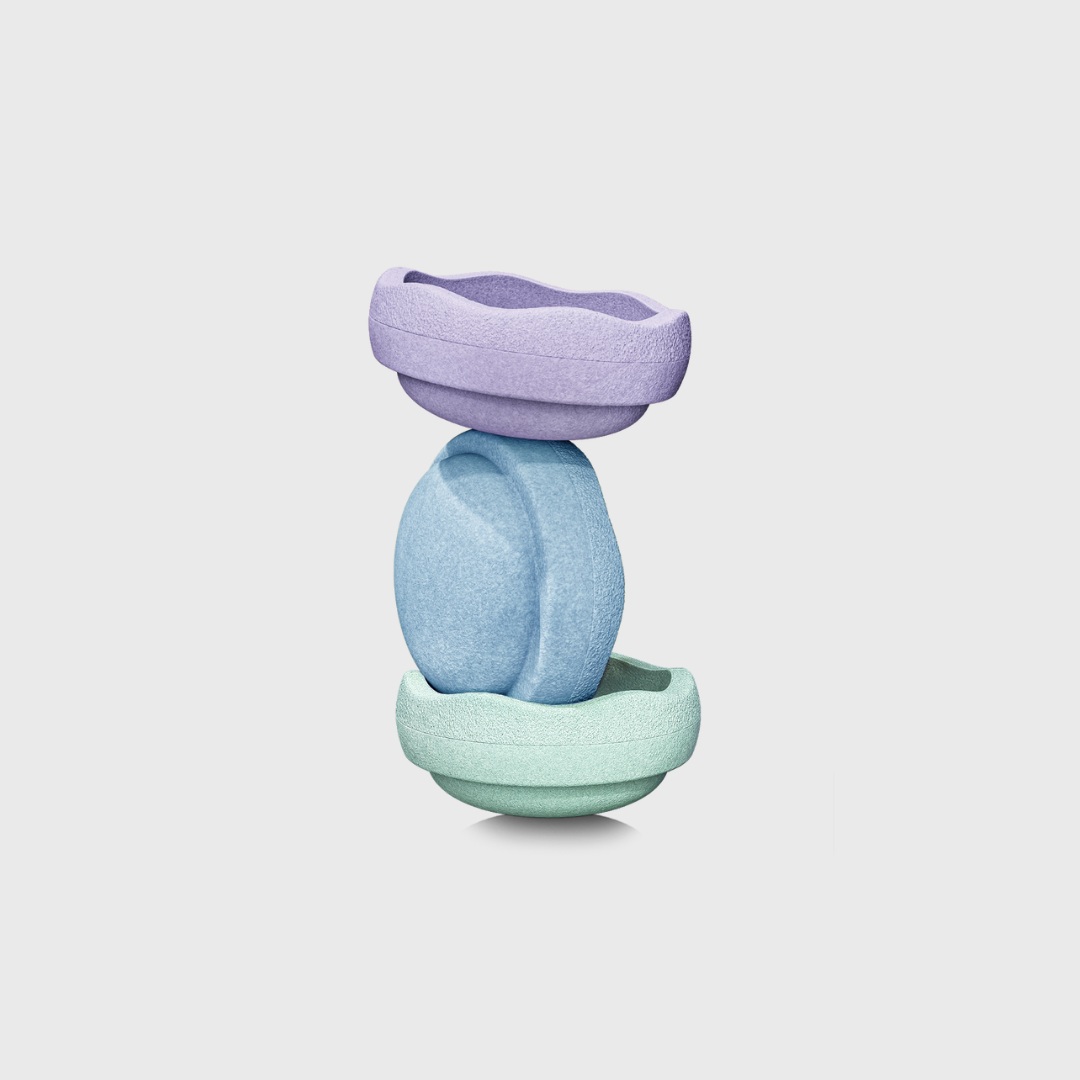PREORDER Stapelstein Original Cool Pastel - 3 akmenukų rinkinys