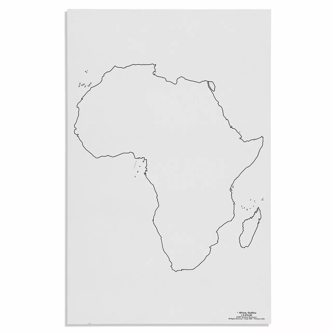 Afrika: kontūras (50 vnt.)