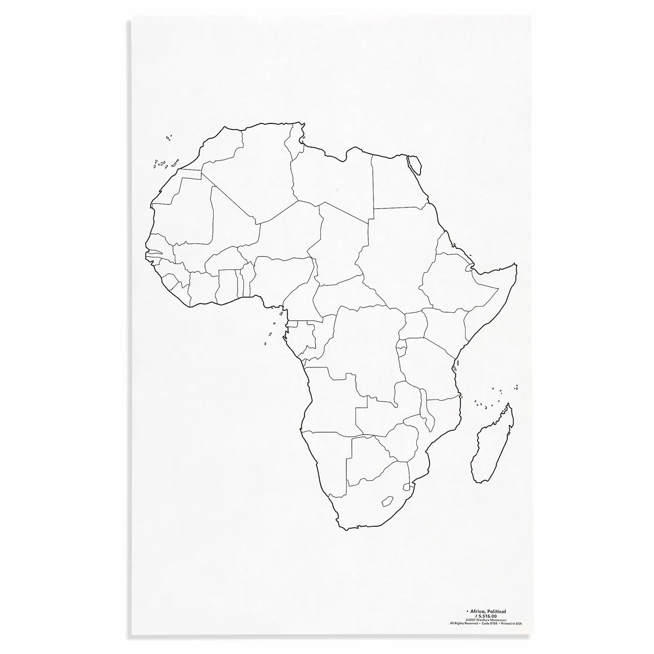 Afrika: politinis (50 vnt.)
