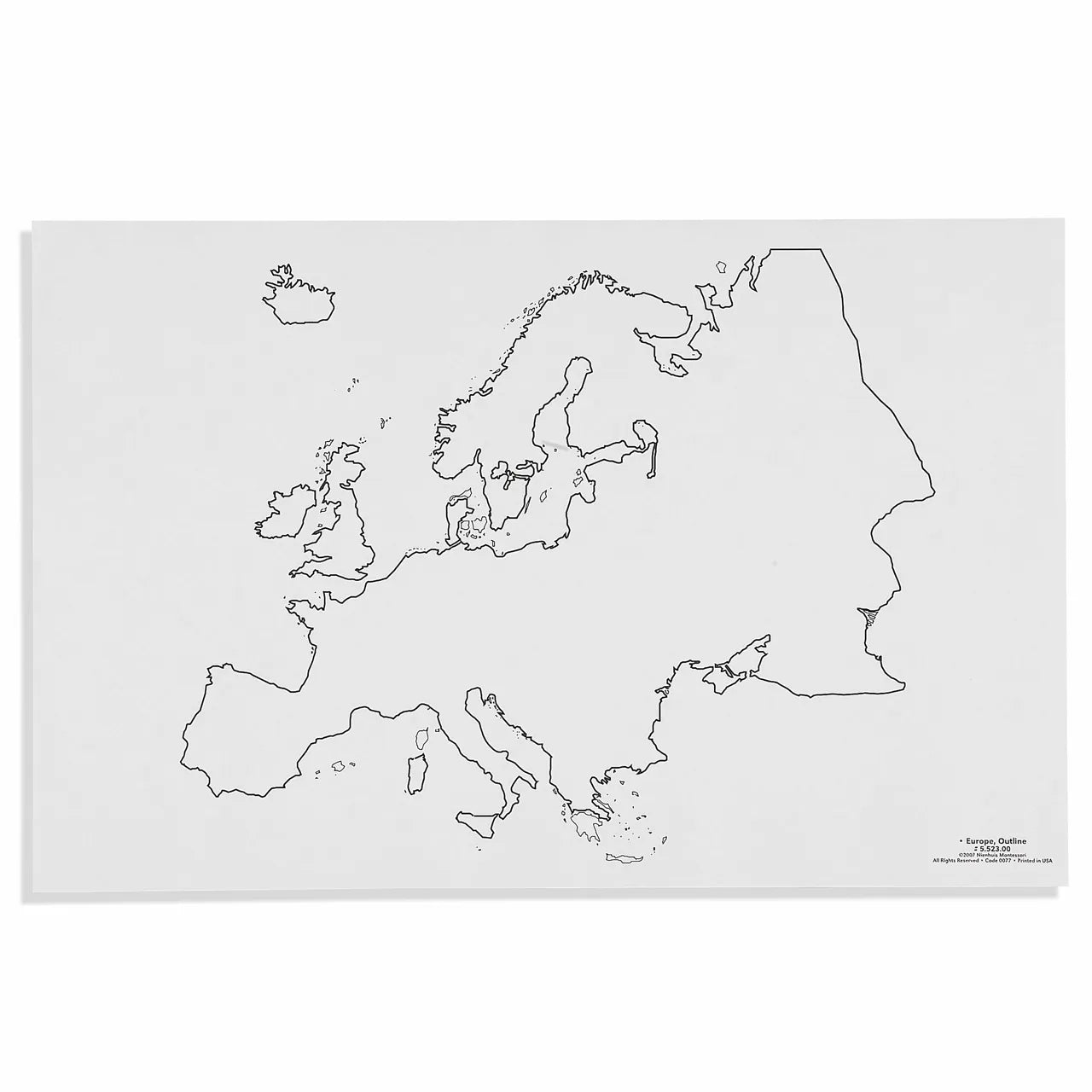Europa: kontūras (50 vnt.)