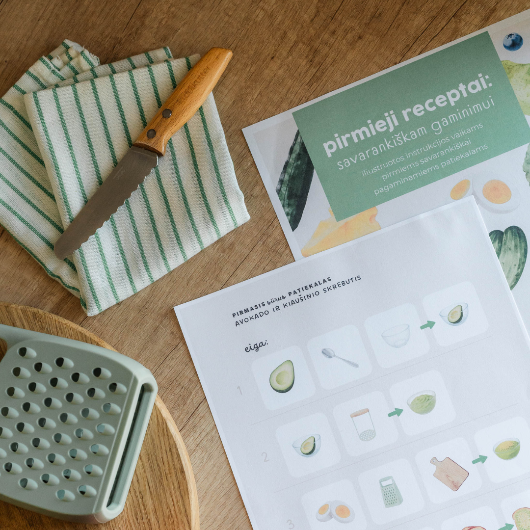 Pirmieji receptai: savarankiškam gaminimui | 2-5 metai