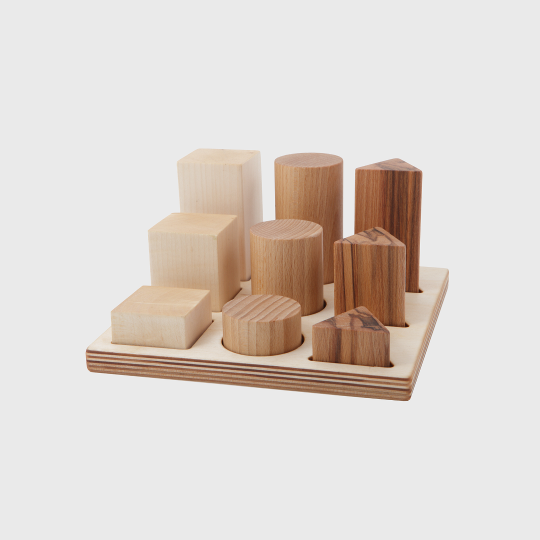 Formų dėlionė-rūšiuoklis XL - natūrali