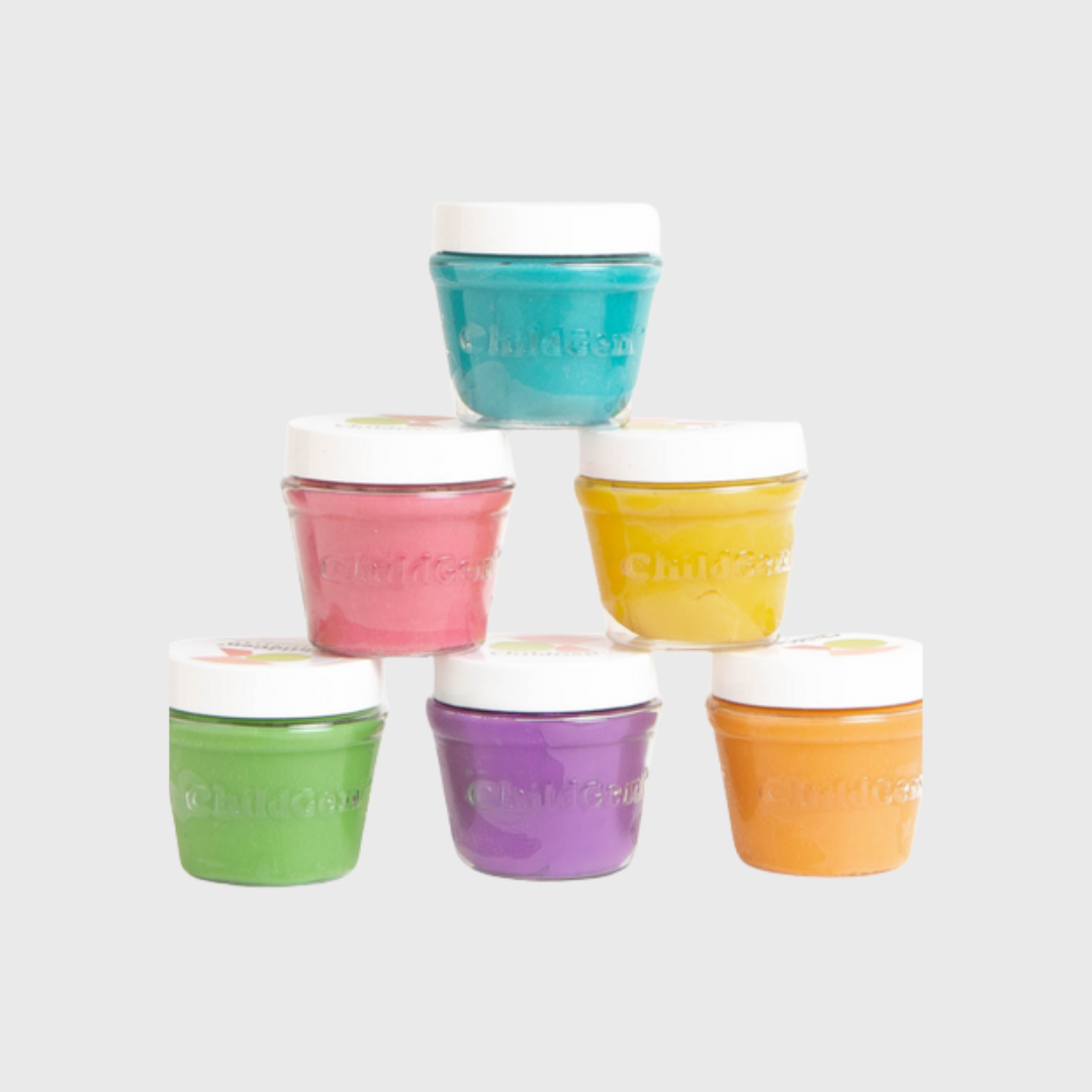 Natūralaus plastilino rinkinys - 6 pastelinės spalvos