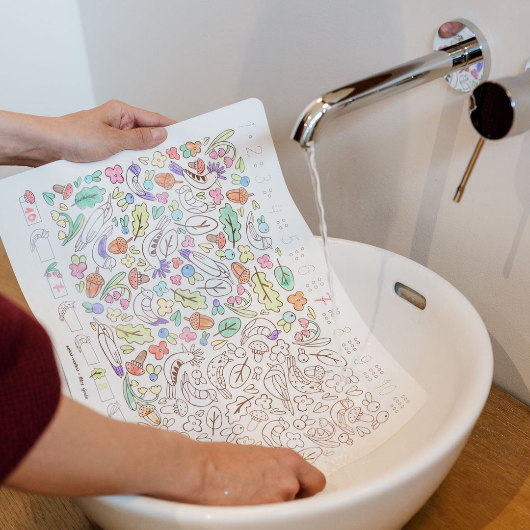 Washable coloring mat - 123