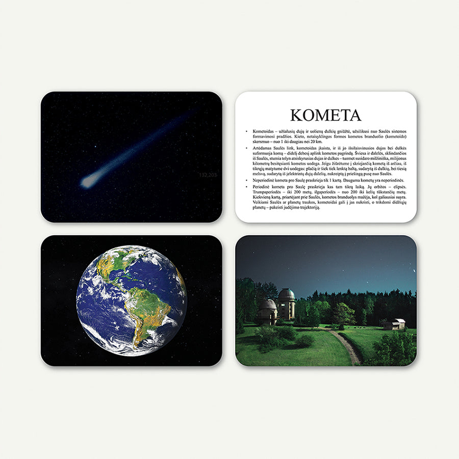 Mokomosios kortelės - Kosmosas