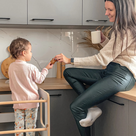 Dvigubas Montessori bokštelis - 6 spalvos