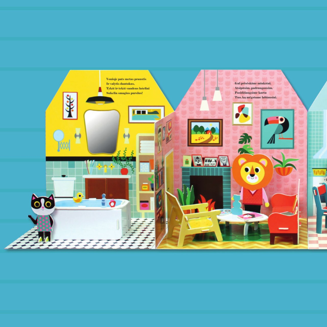 Išlankstoma knyga "Namelis knygoje"