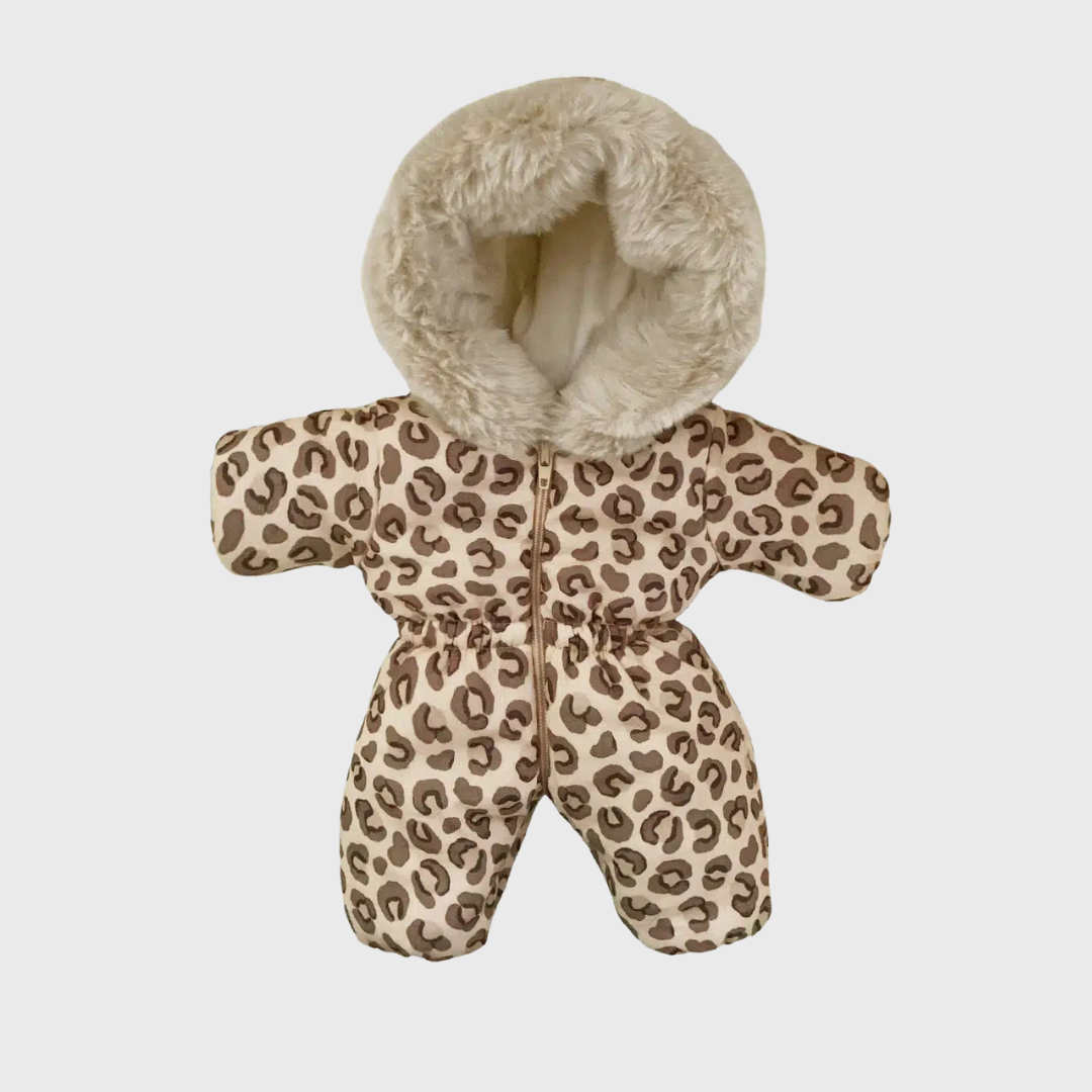 Minikane 34-37 cm. Clothes - jumpsuit with fur