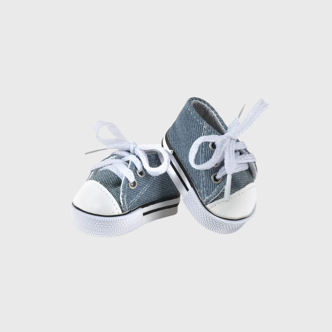 Minikane 34-37 cm. Clothing - blue sneakers