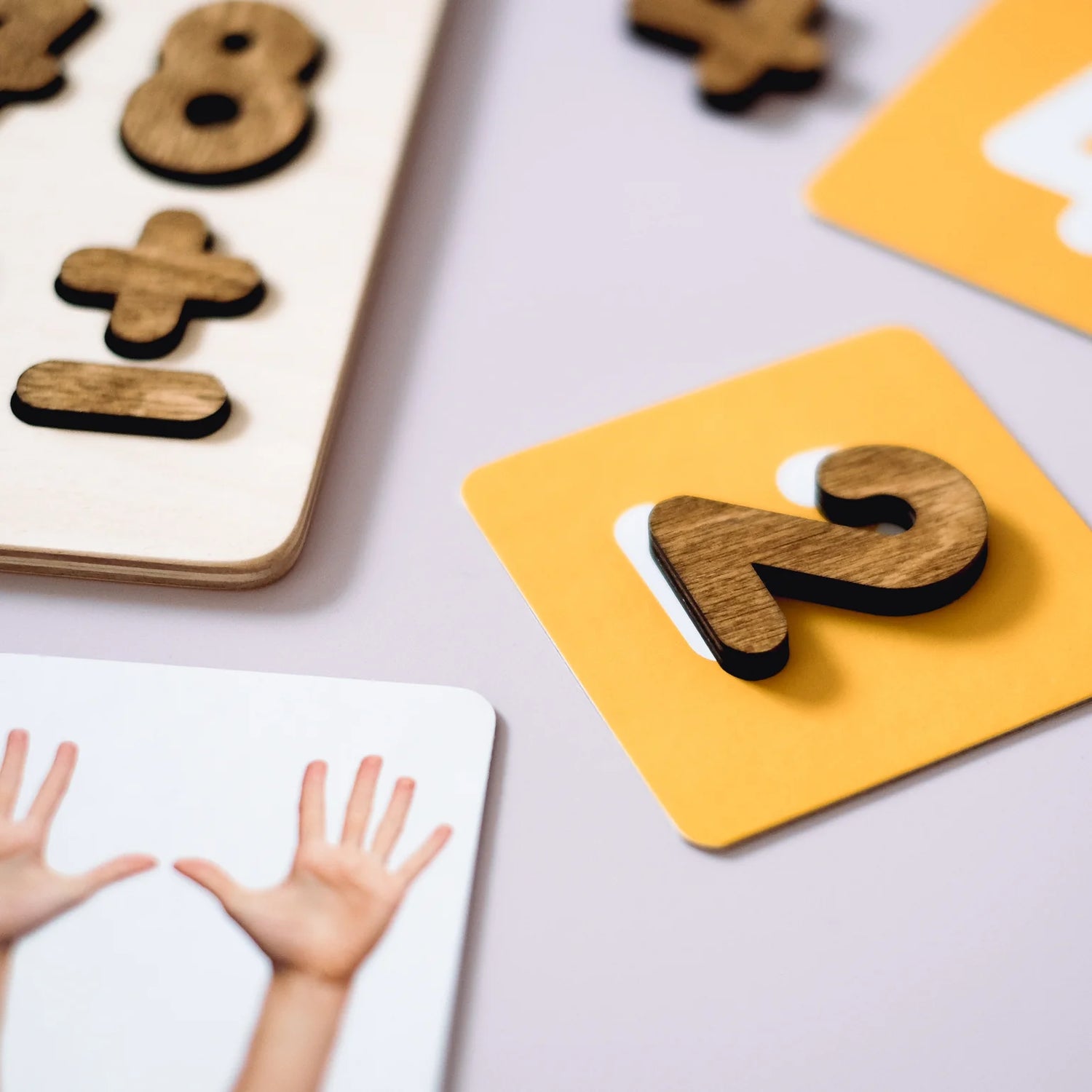 Skaičiavimo rinkinys - kortelės ir dėlionė