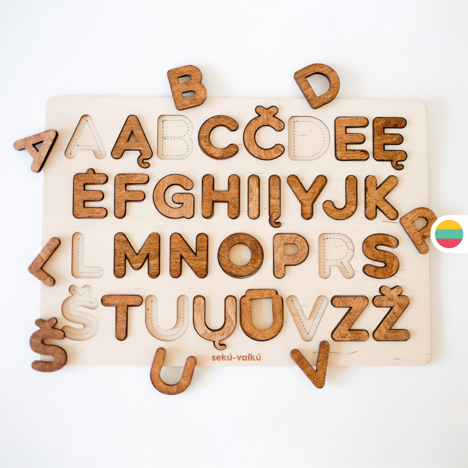 Dėlionė - Lietuviška abėcėlė