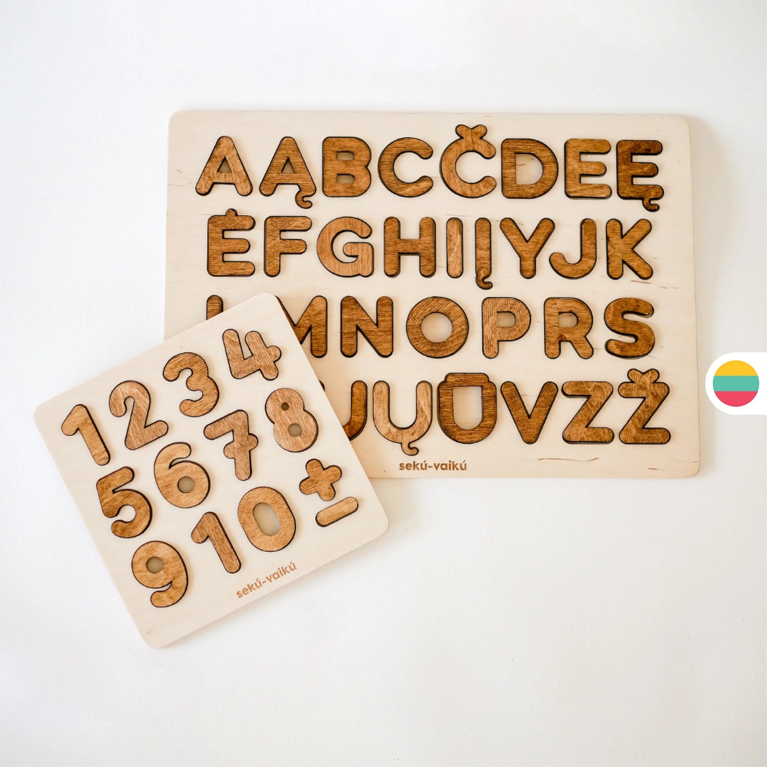 Dėlionių rinkinys - skaičiai ir raidės