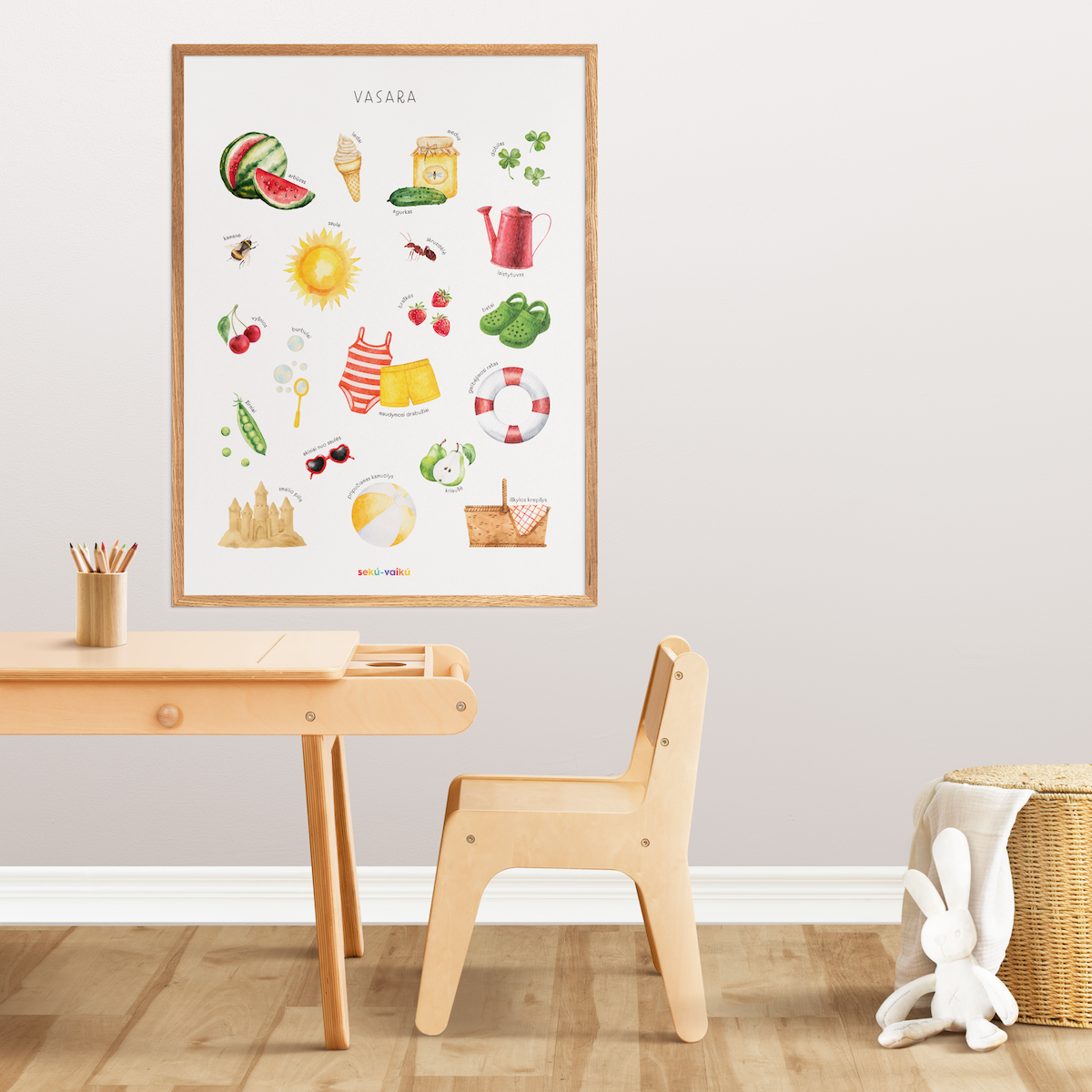 Vasara - plakatas ant drobės